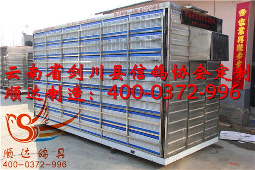云南省劍川縣信鴿協(xié)會定制 放飛籠 訓(xùn)放籠 賽鴿集裝箱產(chǎn)品展示